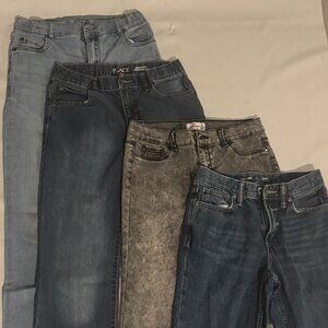 (4) Pairs, Boys-Sizes Ranging from 12-16) Jeans